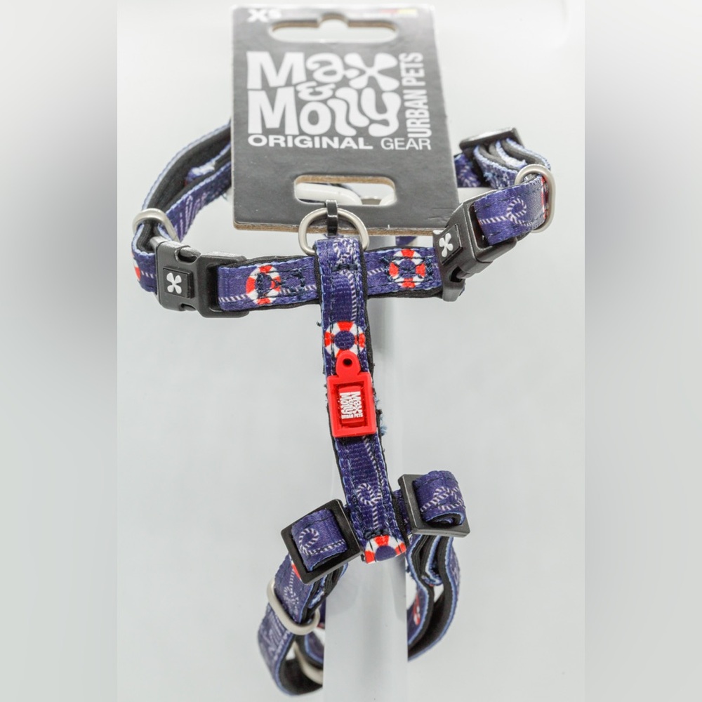 Max and Molly XS Sailor Dog H-Harness